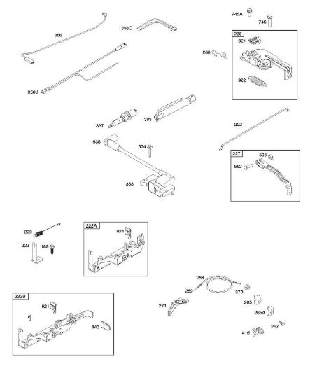 B - Armatura, elementi di comando, impianto elettrico, molla regolatore, candela di accensione B&S - 10 €¦ 103M02-0061-H1 brand Stihl